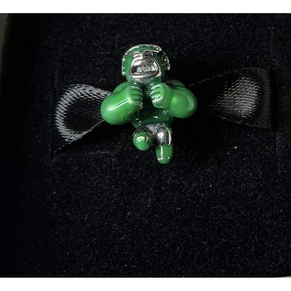 Pandora Marvel Hulk Smash Green Enamel Charm ALE 925 Sterling Silver Superhero